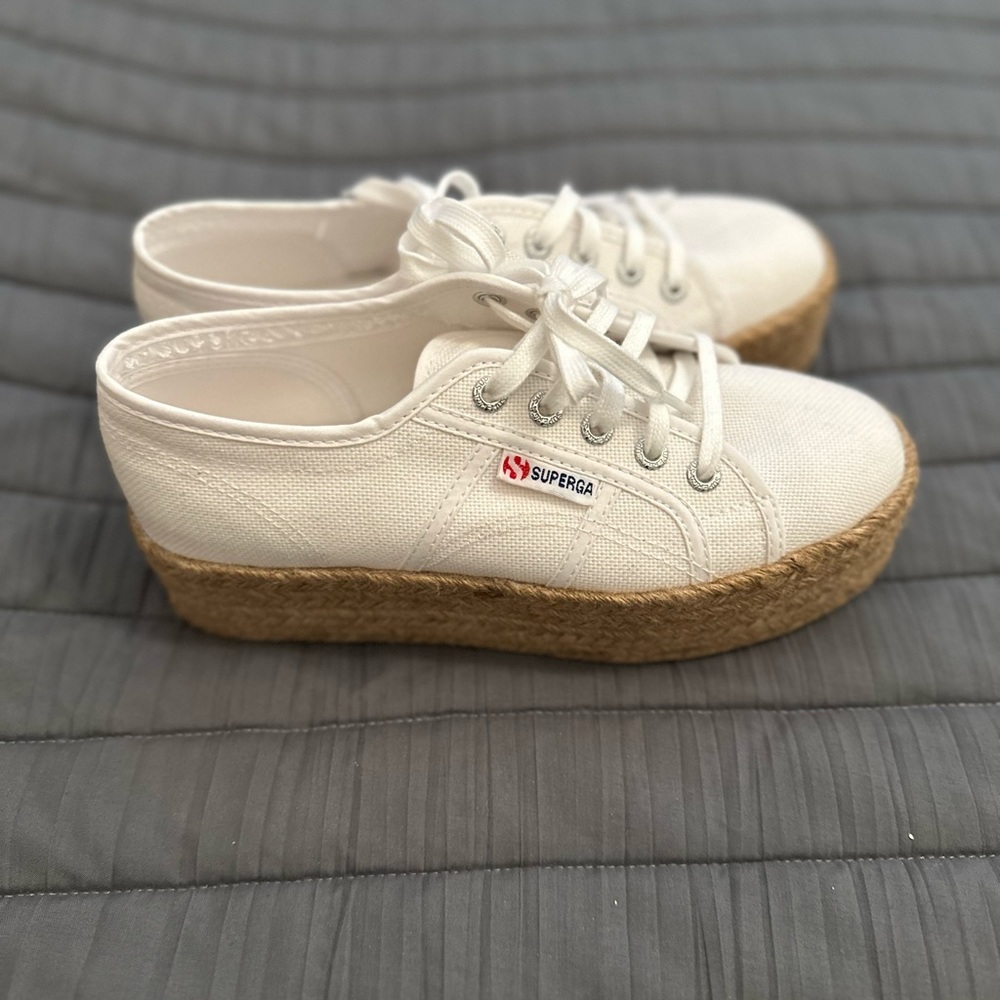 NWT superga espadrille platform sneakers 6.5